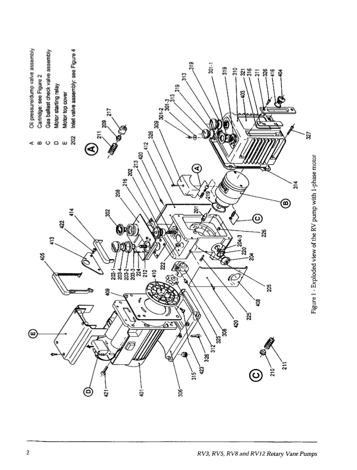 Edwards RV Pump Parts Diagram